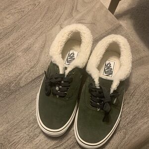 Vans Green and White Women's Sneakers